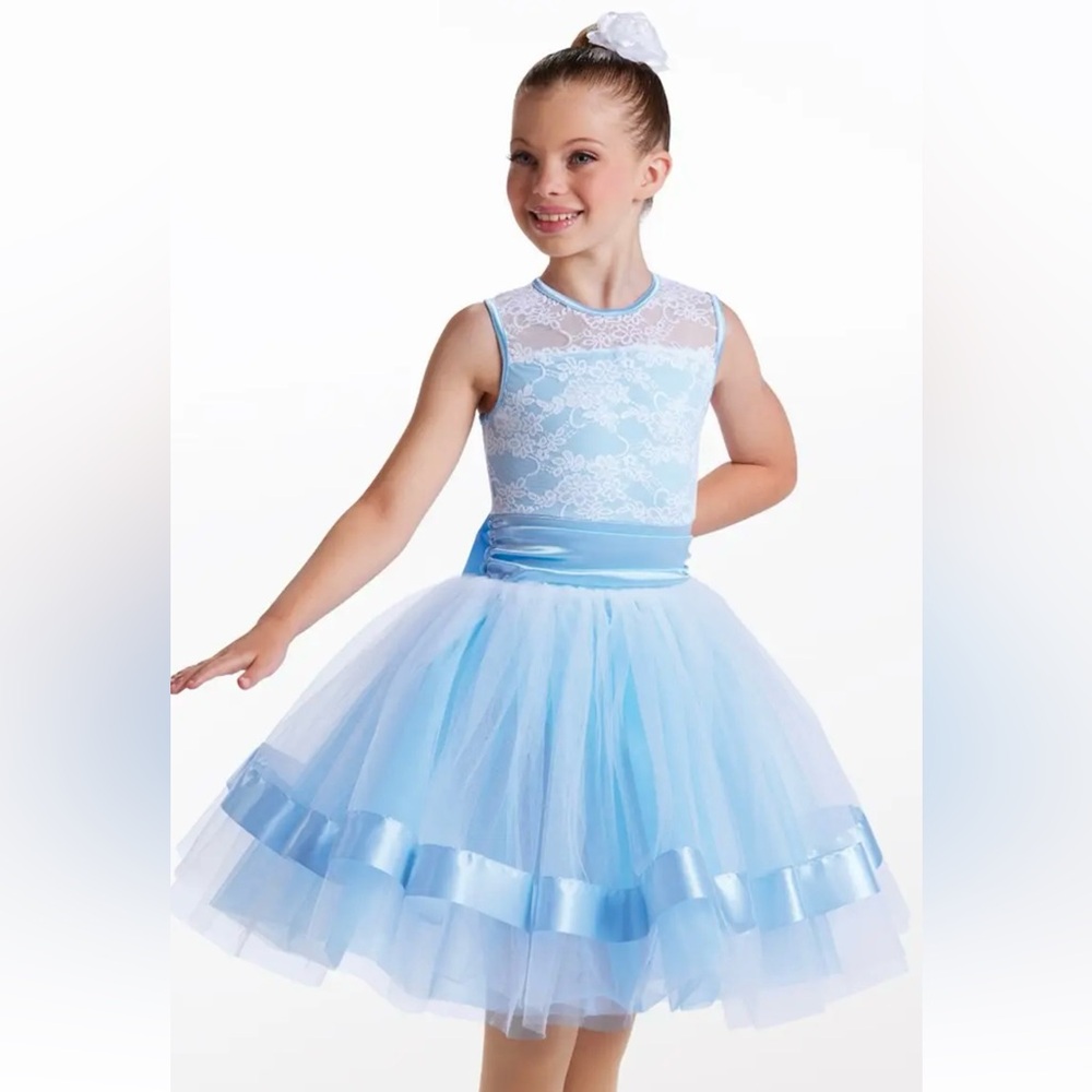 Weissman costume blue dress